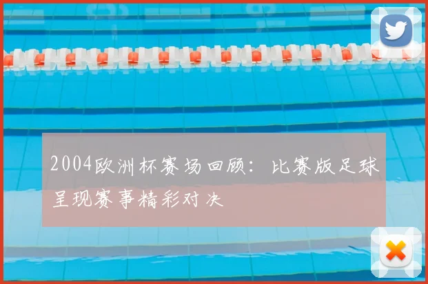 2004欧洲杯赛场回顾：比赛版足球呈现赛事精彩对决